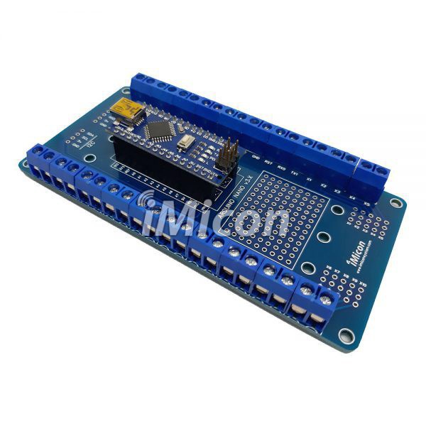 DIN Rail Arduino Nano Screw Terminal Expansion