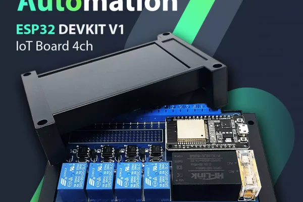 ชุดบอร์ด ESP32 AC Power ProtoAutomation Board พร้อมกล่องและชุดประมวลผล